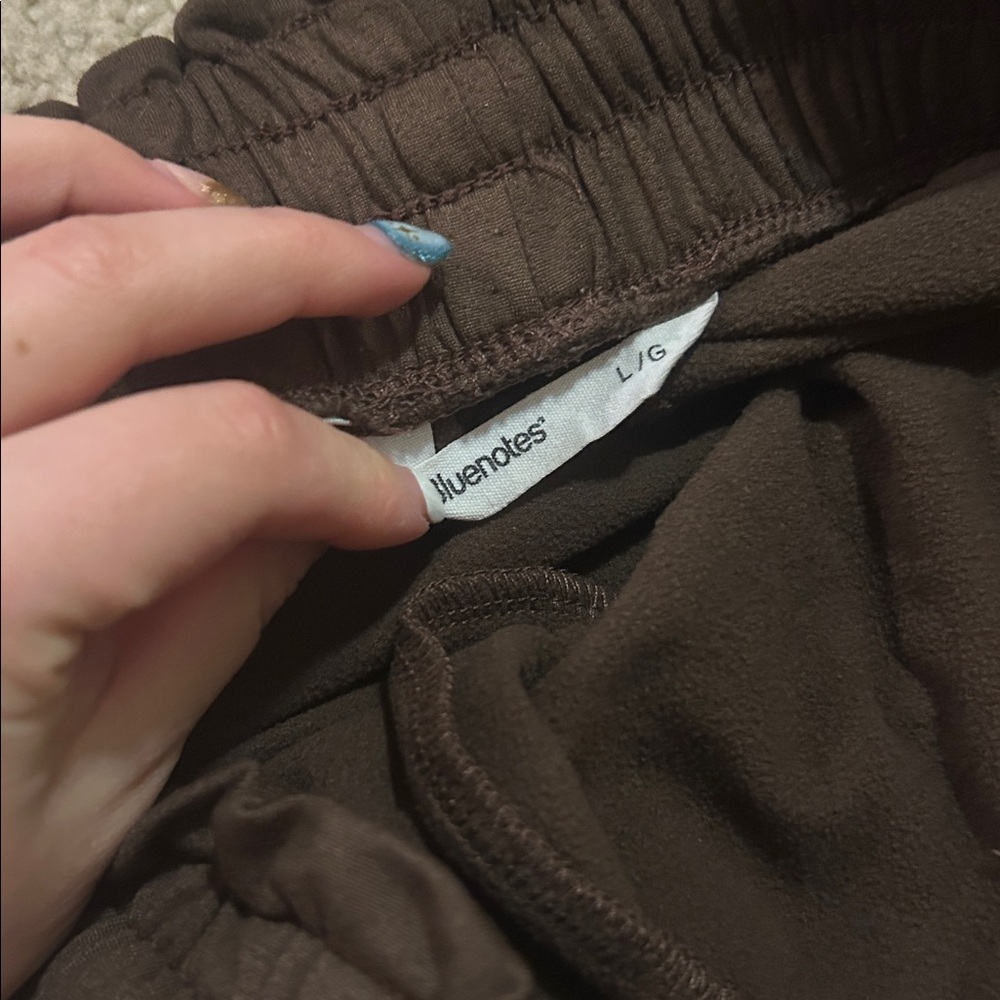 Dark Brown Tracksuit Set Jogger Sweatpants Hoodie matching claw clip - Picture 8 of 10
